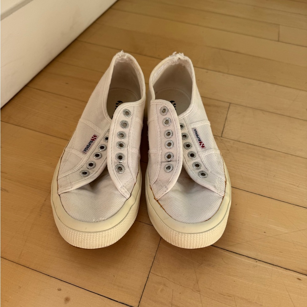Superga White Canvas Sneakers